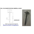 Umbrella head roofing nails galvanized roofing nail twist smooth shank roofing nail